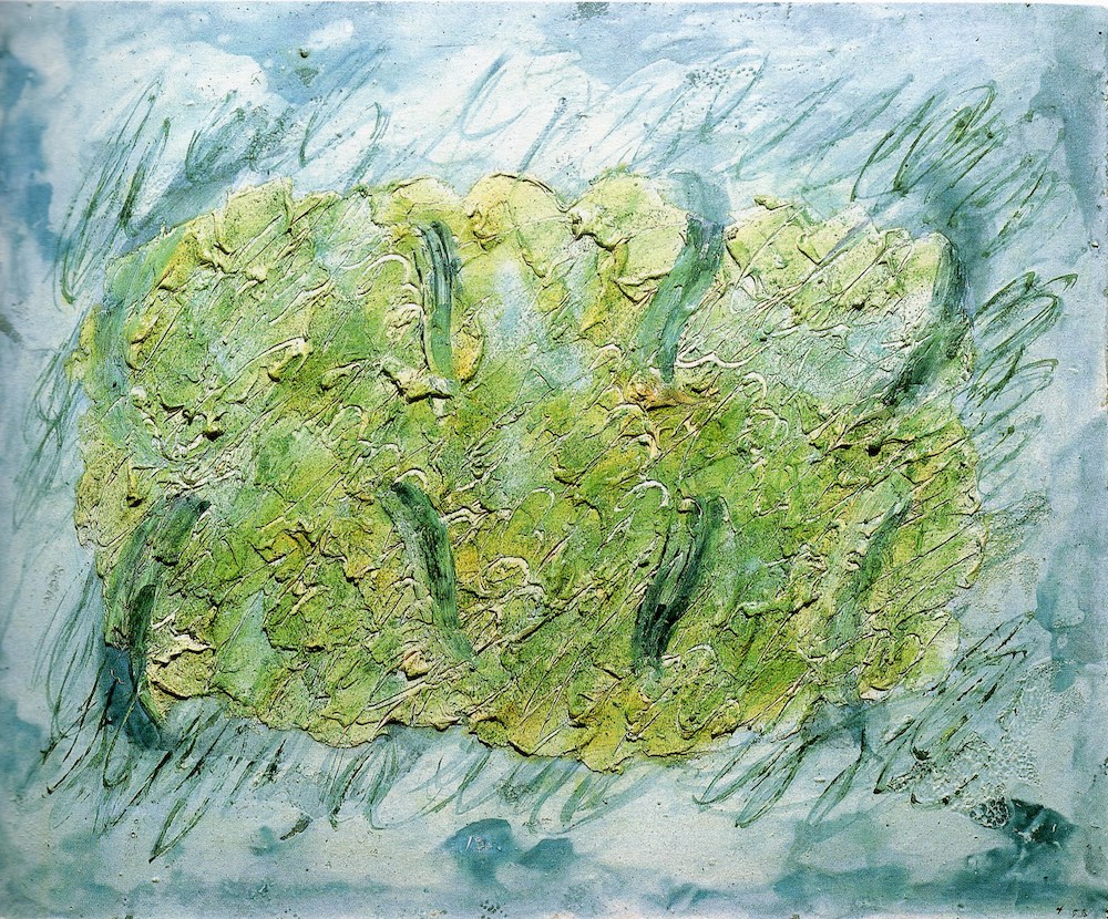 Fautrier, Paysage, 1955, oil on paper mounted on linen, 58 x 72 cm, private collection